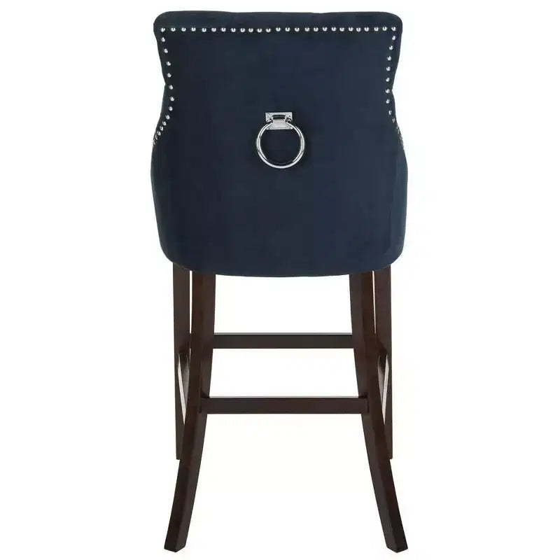 Tabouret de bar à dossier ailé capitonné Eleni (Lot de 2) - BST6304 - Safavieh