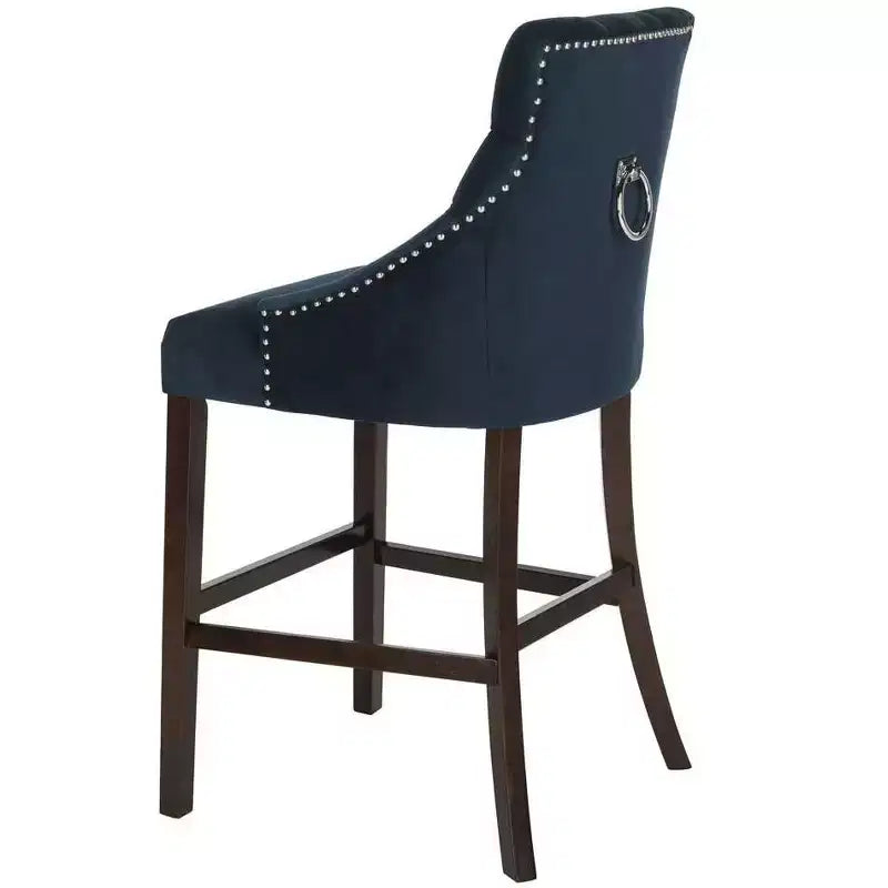 Tabouret de bar à dossier ailé capitonné Eleni (Lot de 2) - BST6304 - Safavieh