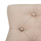 Tabouret de bar à dossier ailé capitonné Eleni (Lot de 2) - BST6304 - Safavieh