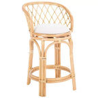 Tabouret de comptoir Yuta en rotin avec coussin - BST6504 - Safavieh