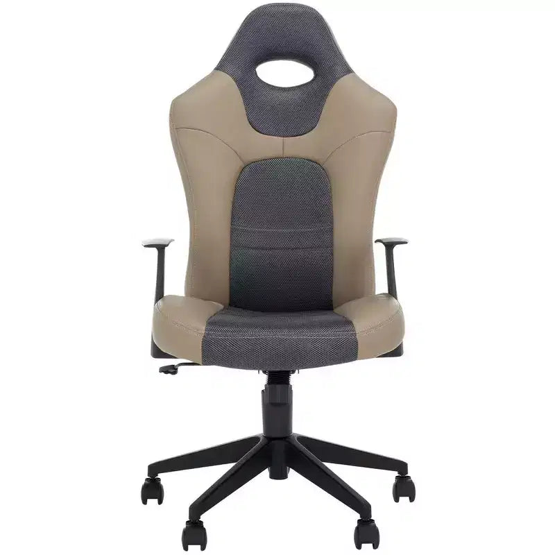 Belinda Swivel Desk Chair - Height Adjustable - FOX8503 - Black/Grey - Safavieh