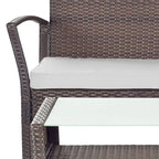 SAFAVIEH Outdoor Lucica Ensemble de patio 4 pièces - 27L x 31P x 48H