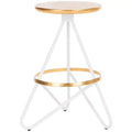 Galexia Counter Stool - BST3201C - Gold/White - Safavieh