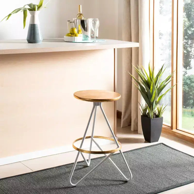 Tabouret de comptoir Galexia - BST3201C - Or/Blanc - Safavieh