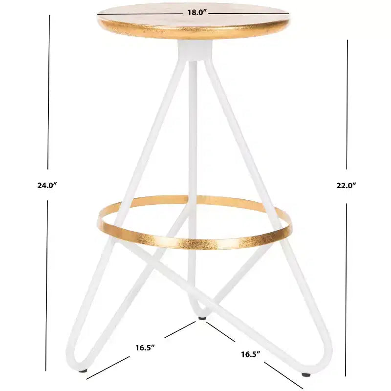 Tabouret de comptoir Galexia - BST3201C - Or/Blanc - Safavieh