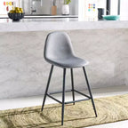 Tabouret de comptoir Travis - BST2001 - Gris foncé/Noir - Safavieh