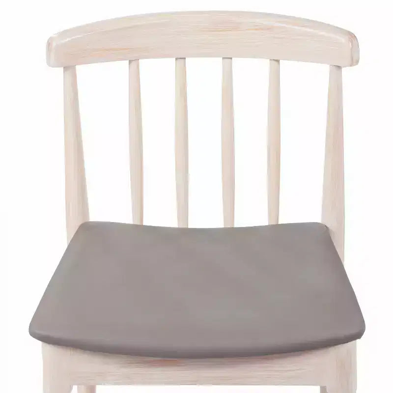 Chaise de salle à manger Flash Furniture Chester de qualité commerciale en bois massif avec dossier à lattes et siège en vinyle
