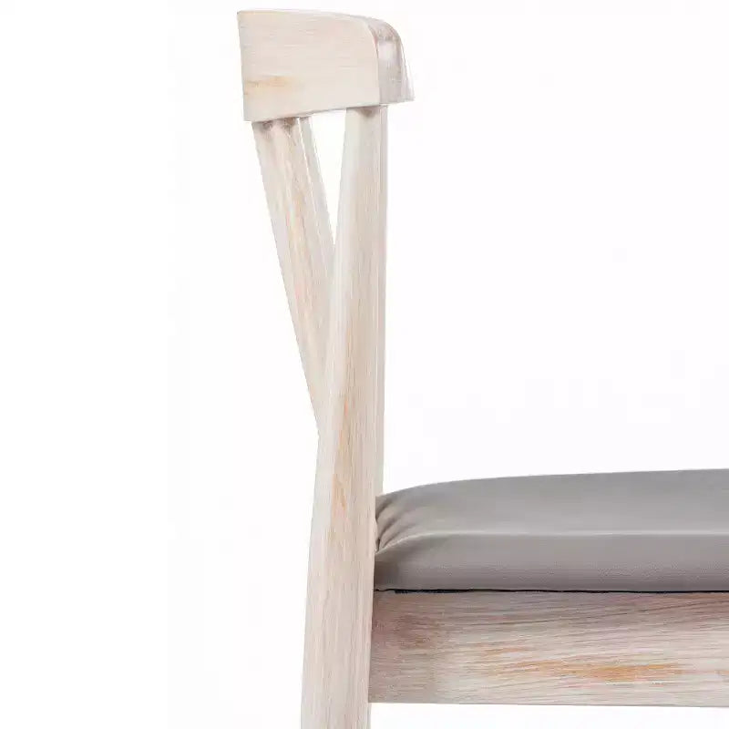 Chaise de salle à manger Flash Furniture Chester de qualité commerciale en bois massif avec dossier à lattes et siège en vinyle