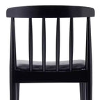 Chaise de salle à manger Flash Furniture Chester de qualité commerciale en bois massif avec dossier à lattes et siège en vinyle