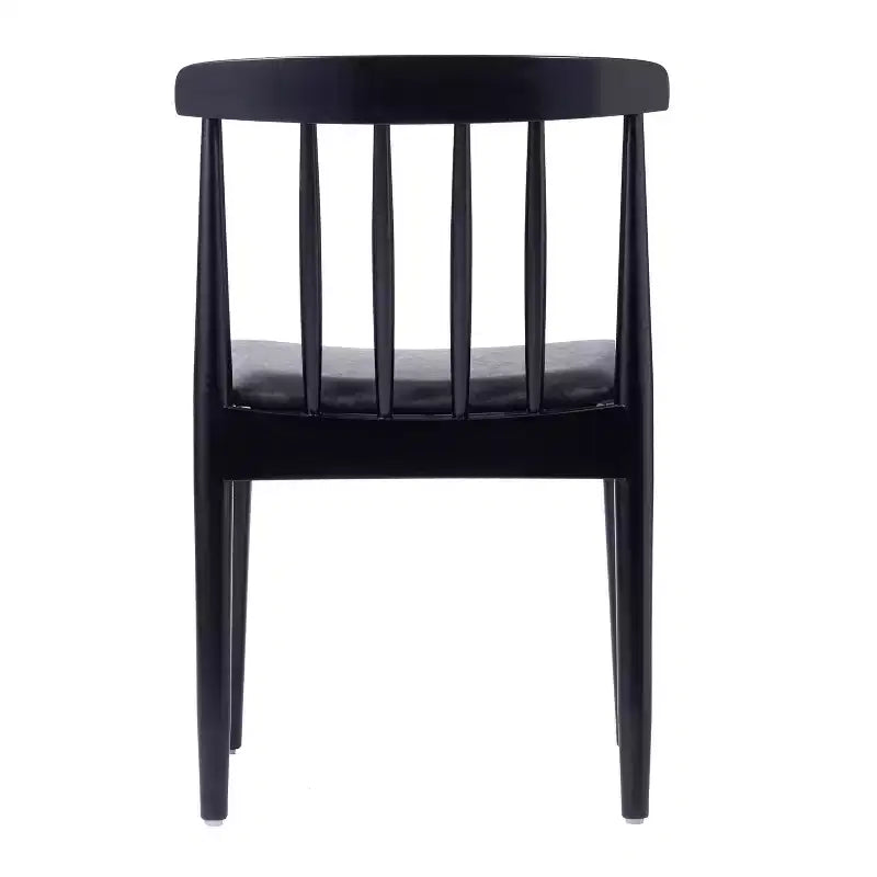 Chaise de salle à manger Flash Furniture Chester de qualité commerciale en bois massif avec dossier à lattes et siège en vinyle
