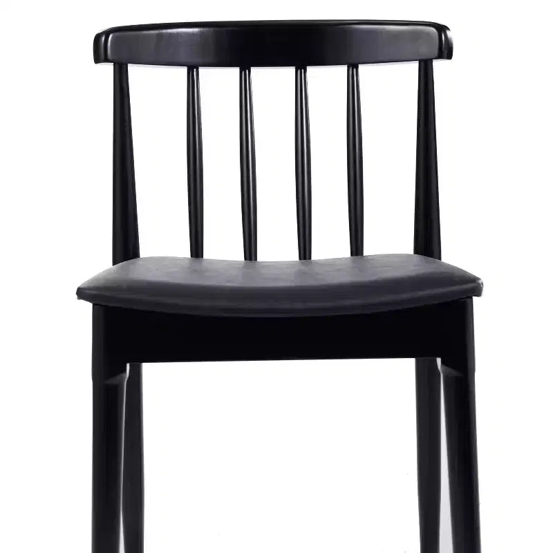 Chaise de salle à manger Flash Furniture Chester de qualité commerciale en bois massif avec dossier à lattes et siège en vinyle