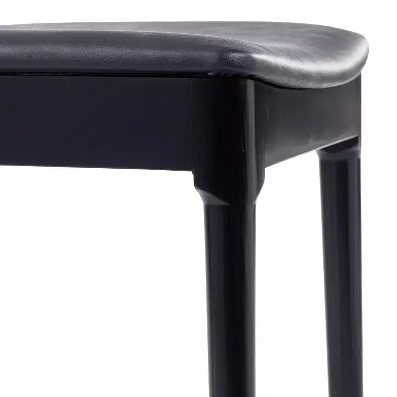 Chaise de salle à manger Flash Furniture Chester de qualité commerciale en bois massif avec dossier à lattes et siège en vinyle