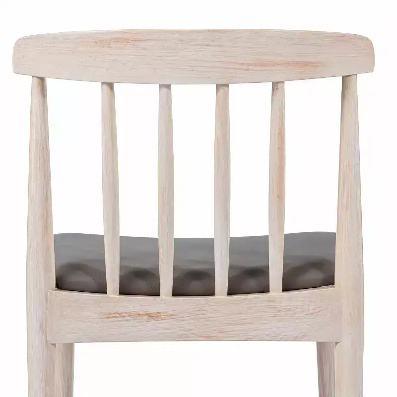 Chaise de salle à manger Flash Furniture Chester de qualité commerciale en bois massif avec dossier à lattes et siège en vinyle