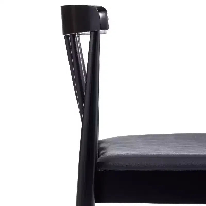 Chaise de salle à manger Flash Furniture Chester de qualité commerciale en bois massif avec dossier à lattes et siège en vinyle