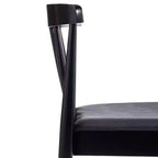 Chaise de salle à manger Flash Furniture Chester de qualité commerciale en bois massif avec dossier à lattes et siège en vinyle