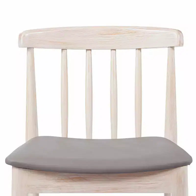 Chaise de salle à manger Flash Furniture Chester de qualité commerciale en bois massif avec dossier à lattes et siège en vinyle