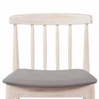 Chaise de salle à manger Flash Furniture Chester de qualité commerciale en bois massif avec dossier à lattes et siège en vinyle