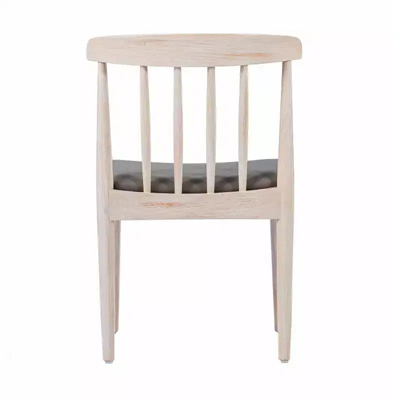 Chaise de salle à manger Flash Furniture Chester de qualité commerciale en bois massif avec dossier à lattes et siège en vinyle