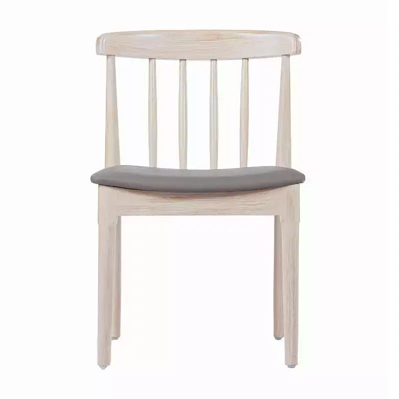 Chaise de salle à manger Flash Furniture Chester de qualité commerciale en bois massif avec dossier à lattes et siège en vinyle