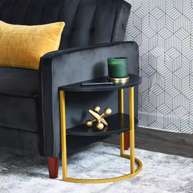 Table d'appoint demi-lune Household Essentials