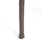Ensemble de salle à manger d'extérieur 9 pièces Bullpond en aluminium/osier marron par Christopher Knight Home