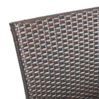 Ensemble de salle à manger d'extérieur 9 pièces Bullpond en aluminium/osier marron par Christopher Knight Home