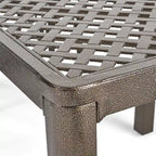 Ensemble de salle à manger d'extérieur 9 pièces Bullpond en aluminium/osier marron par Christopher Knight Home