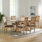Ensemble de salle à manger Pampas en bois et rotin par Christopher Knight Home