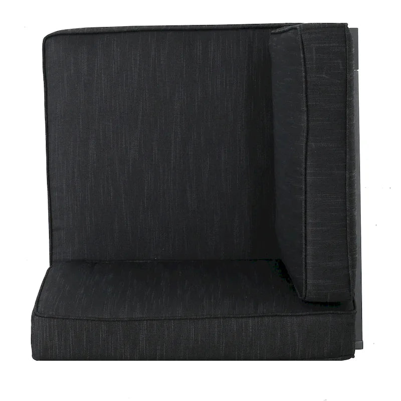 Ensemble de conversation d'extérieur en aluminium Cape Coral avec foyer par Christopher Knight Home