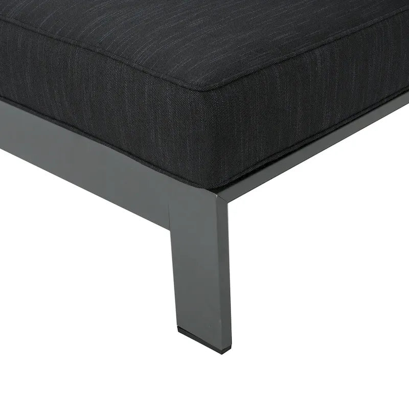 Ensemble de conversation d'extérieur en aluminium Cape Coral avec foyer par Christopher Knight Home