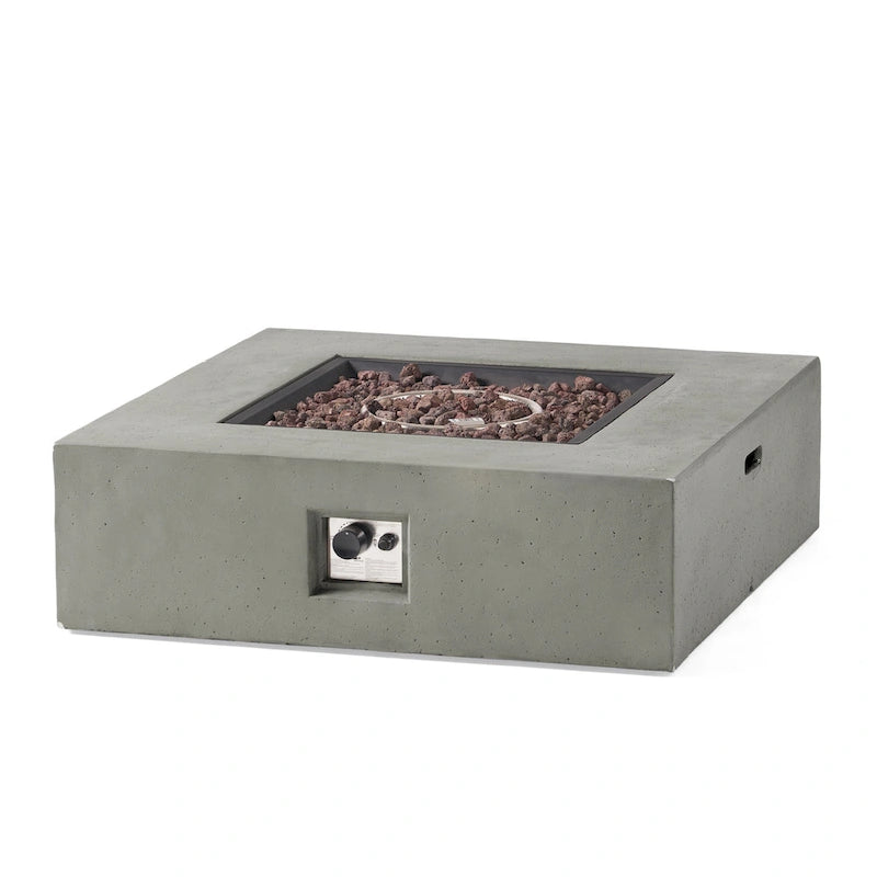 Ensemble de conversation d'extérieur en aluminium Cape Coral avec foyer par Christopher Knight Home