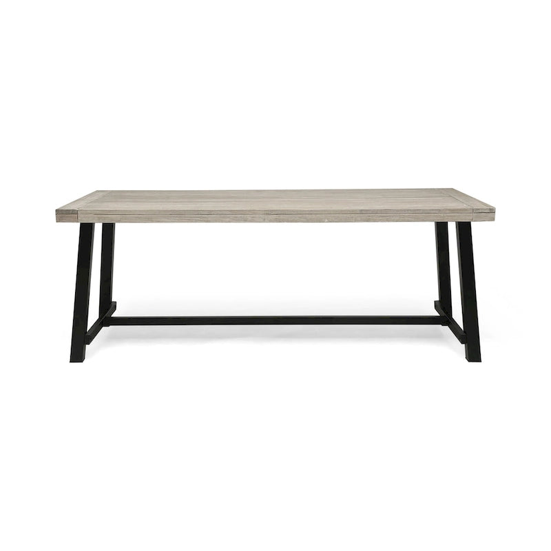Ensemble de salle à manger en bois et osier Jefferson 8 places par Christopher Knight Home