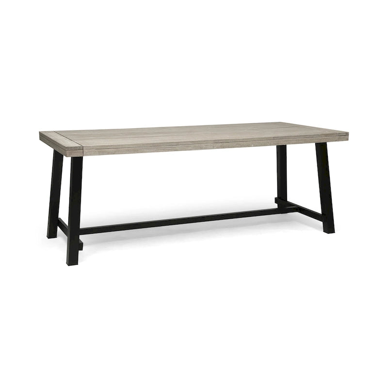 Ensemble de salle à manger en bois et osier Jefferson 8 places par Christopher Knight Home