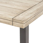Ensemble de salle à manger en bois et osier Jefferson 8 places par Christopher Knight Home