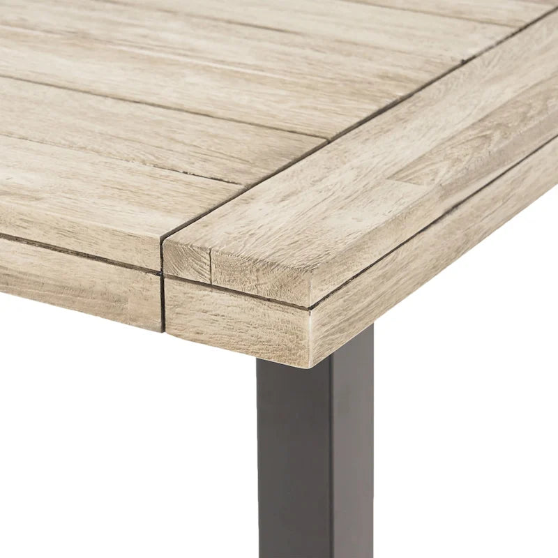Ensemble de salle à manger en bois et osier Jefferson 8 places par Christopher Knight Home