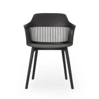 Ensemble de salle à manger d'extérieur 7 pièces en bois et résine Lorena par Christopher Knight Home