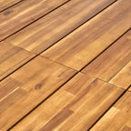 Ensemble de salle à manger d'extérieur 7 pièces en bois et résine Lorena par Christopher Knight Home