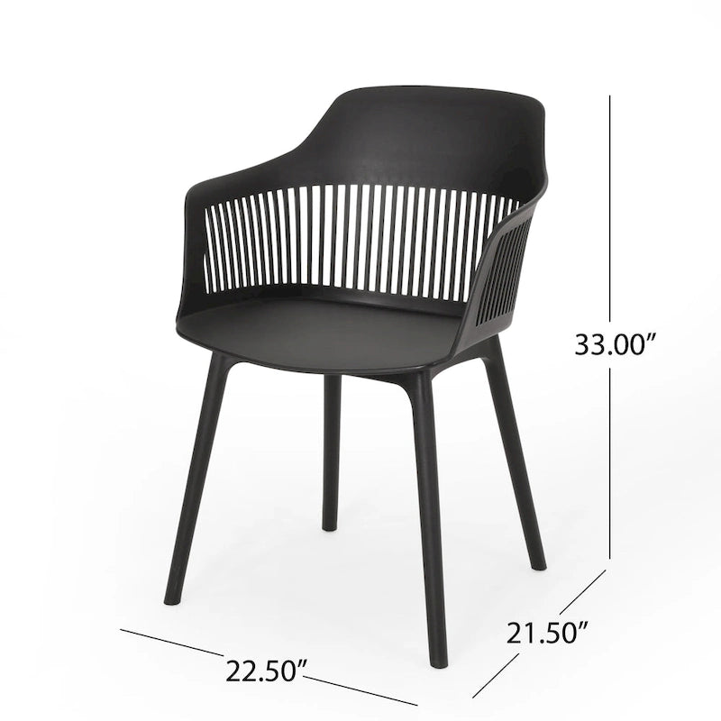 Ensemble de salle à manger d'extérieur 7 pièces en bois et résine Lorena par Christopher Knight Home