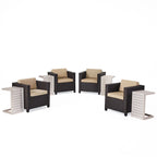 Ensemble de mobilier d'extérieur 8 pièces Puerta avec coussins par Christopher Knight Home