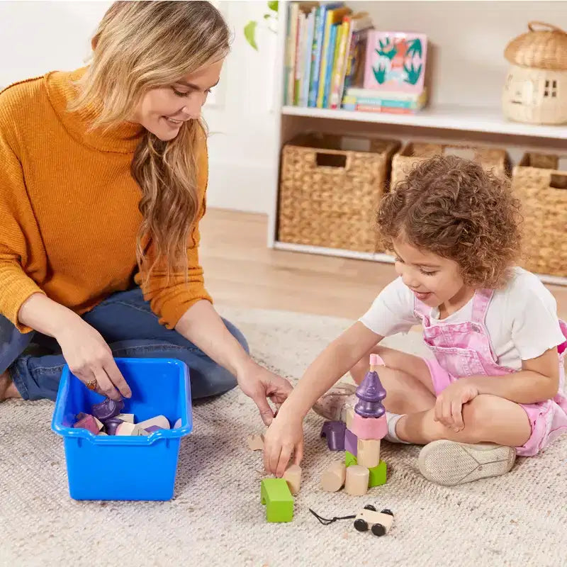 Meuble de rangement ECR4Kids Streamline à 15 casiers avec 15 bacs à façade incurvée, 5x3, mobilier pour enfants