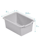 Meuble de rangement ECR4Kids Streamline à 15 casiers avec 15 bacs à façade incurvée, 5x3, mobilier pour enfants