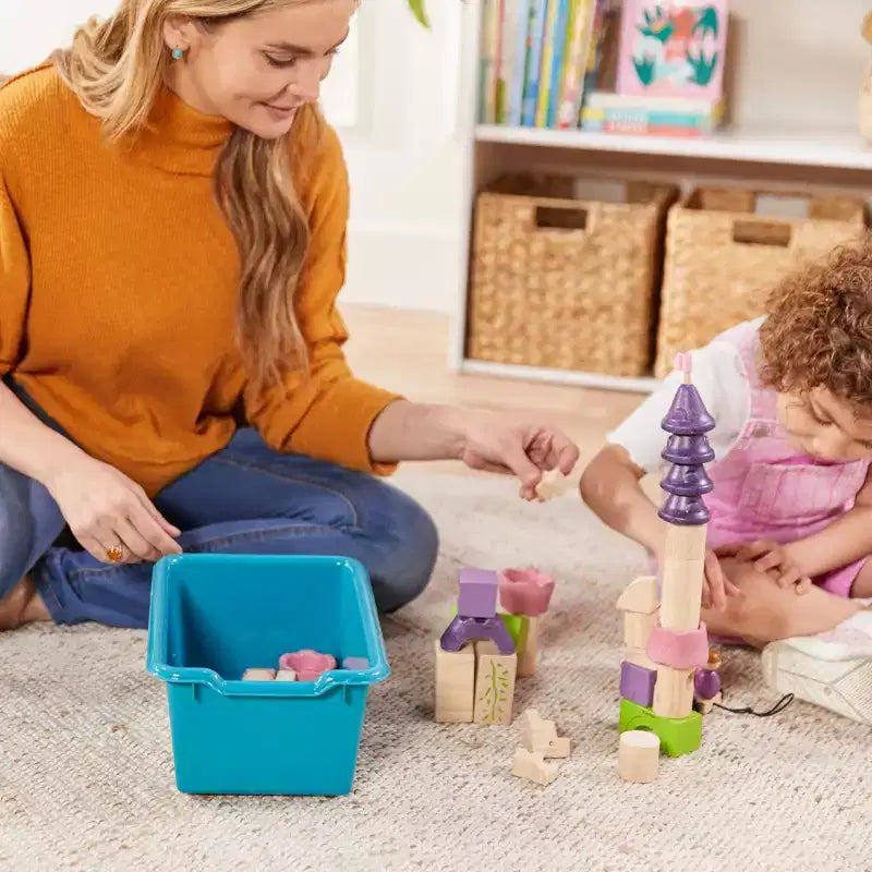Meuble de rangement ECR4Kids Streamline à 15 casiers avec 15 bacs à façade incurvée, 5x3, mobilier pour enfants