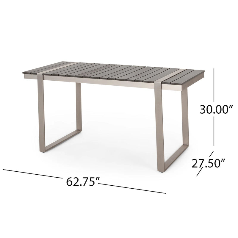 Cibola - Ensemble de salle à manger d'extérieur en aluminium 7 pièces par Christopher Knight Home