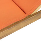 Chaise longue d'extérieur Caily en bois d'acacia avec coussins par Christopher Knight Home