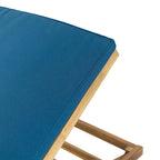 Chaise longue d'extérieur Caily en bois d'acacia avec coussins par Christopher Knight Home