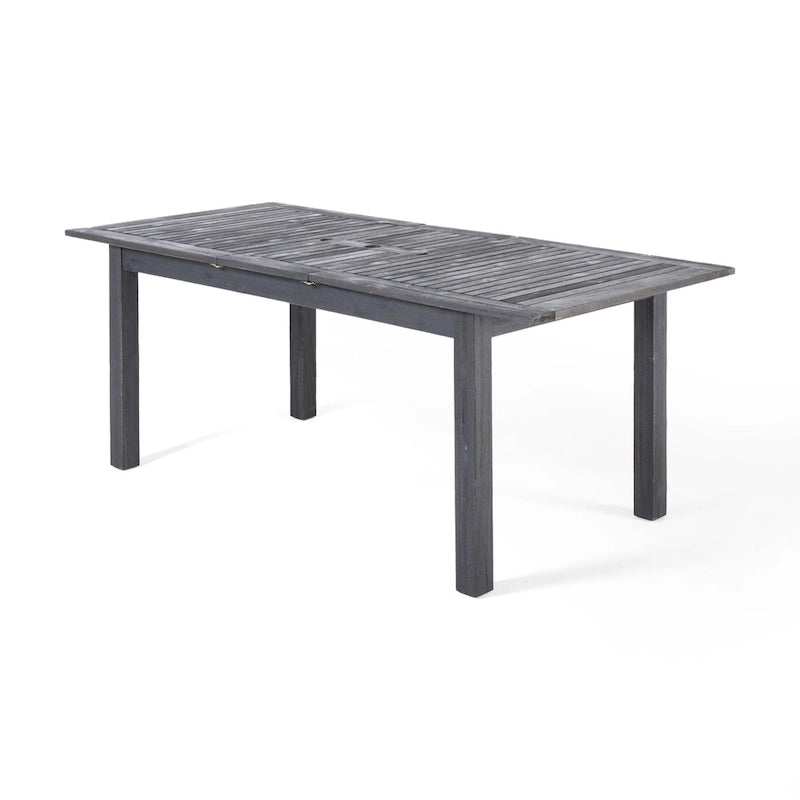 Ensemble de salle à manger extensible Damon 9 pièces en bois et osier par Christopher Knight Home