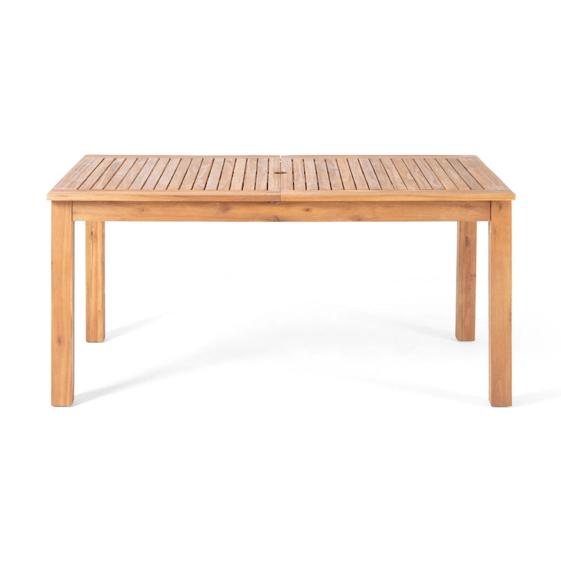 Ensemble de salle à manger extensible Damon 9 pièces en bois et osier par Christopher Knight Home