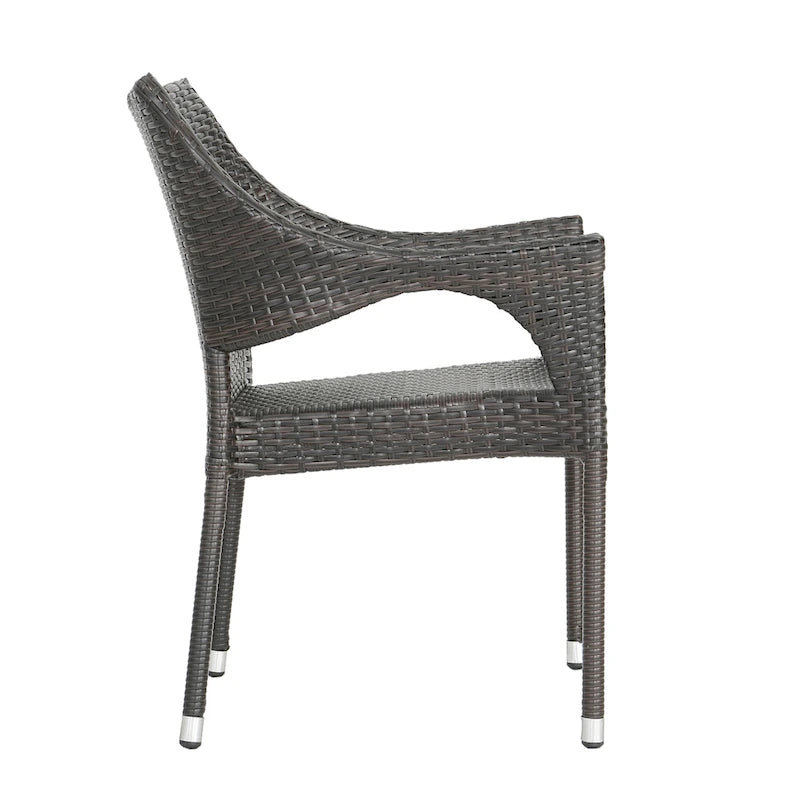 Ensemble de salle à manger extensible Damon 9 pièces en bois et osier par Christopher Knight Home