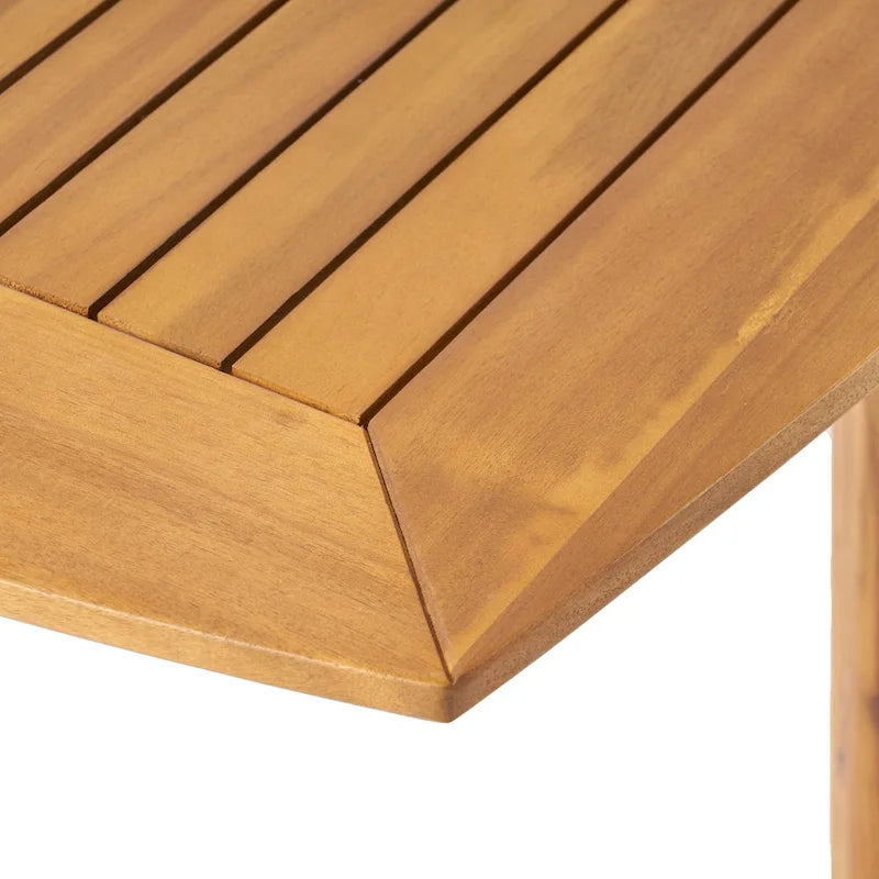Ensemble de salle à manger d'extérieur 9 pièces Algoma Wood and Wicker par Christopher Knight Home