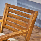 Ensemble de salle à manger d'extérieur Christopher Knight Home Blaine en bois d'acacia 6 places